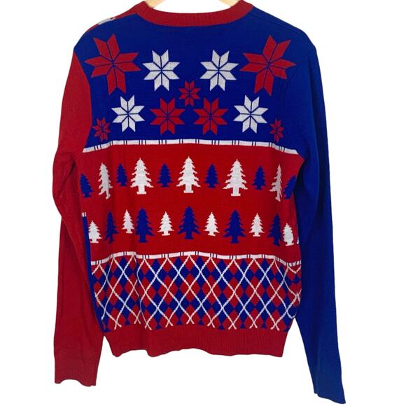 FOCO LA CLIPPERS Unisex Size M Holiday Knit Graphic Crew Neck Sweater - Picture 2 of 11